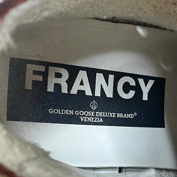 SOLD SOLD SOLD Golden Goose Francy Sienna Brown Suede White Star High Tops 37 - Picture 7 of 9